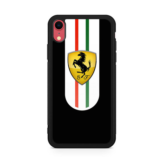 Ferrari Black Logo iPhone XR Case