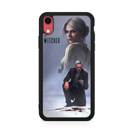 The Witcher Modern Style Geralt and Ciri iPhone XR Case