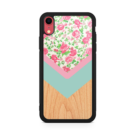 Wood Floral 3 iPhone XR Case