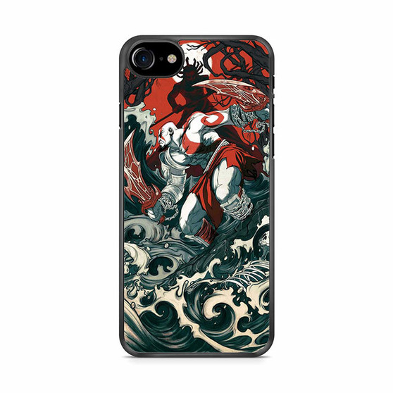 God of War Kratos Vs Poseidon art iPhone SE 2020 Case
