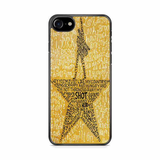 Hamilton Musical Lyrics iPhone SE 2020 Case
