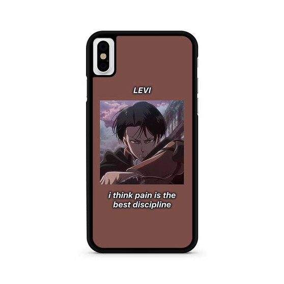 Attack on Titan Levi Quotes iPhone X / XS | iPhone XS Max Case