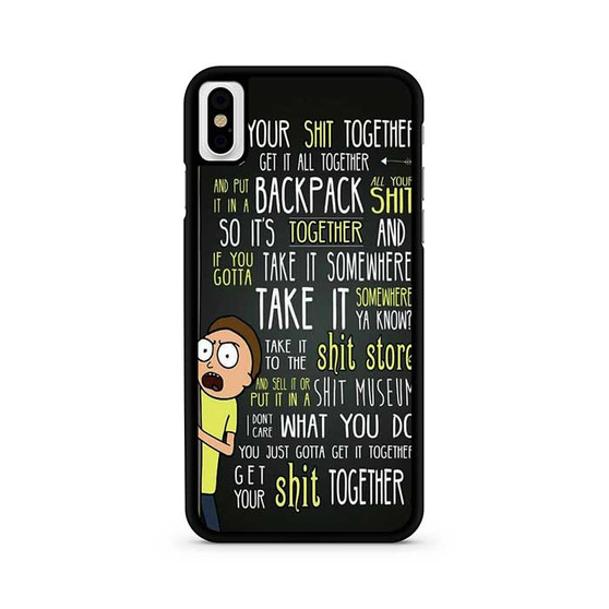 Rick And Morty Quotes iPhone X / XS | iPhone XS Max Case
