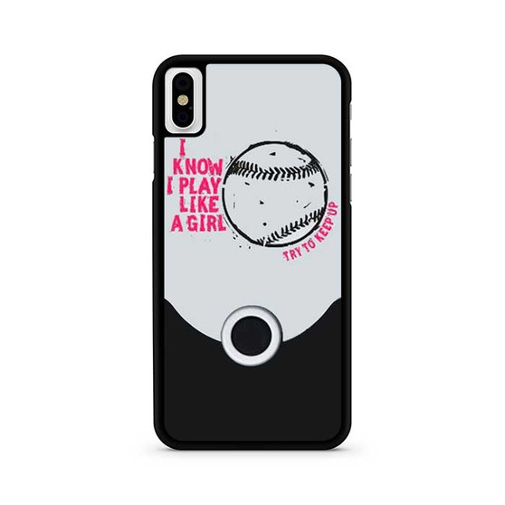 Softball Quotes iPhone X / XS | iPhone XS Max Case Softball Quotes iPhone X / XS | iPhone XS Max Case