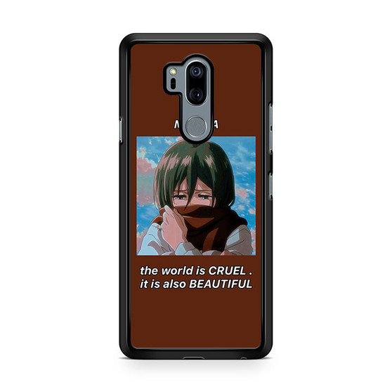 Attack On Titan Mikasa Quotes 1 LG G7 ThinQ Case