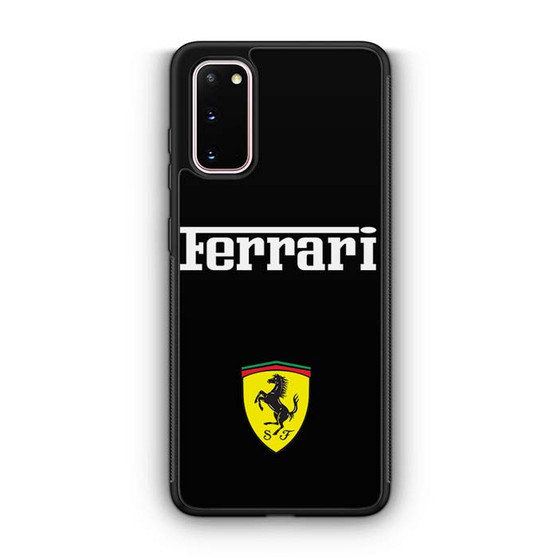 Black Ferrari Samsung Galaxy S20 5G Case