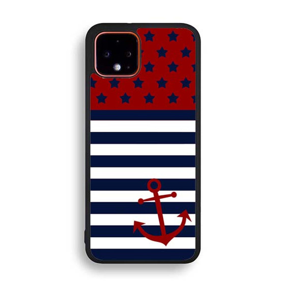 reverse american flag anchor Google Pixel 4 | Pixel 4A | Pixel 4 XL Case