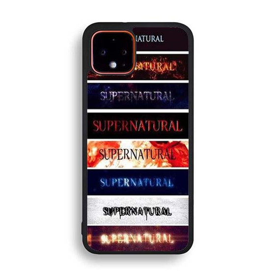 supernatural tv series logo Google Pixel 4 | Pixel 4A | Pixel 4 XL Case