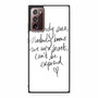 Zara Larsson Lyric Samsung Galaxy Note 20 5G Case