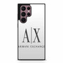 Armani exchange white Samsung Galaxy S22 Ultra Case
