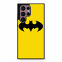 Batman Logo in Yellow Samsung Galaxy S22 Ultra Case