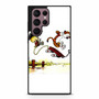 Calvin and Hobbes Playing Together Samsung Galaxy S22 Ultra Case