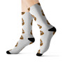 Cute Poo Emoji Left unisex adult socks