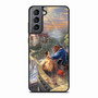 romantic beauty and the beast in their castle Samsung Galaxy S21 FE 5G Case