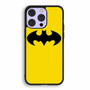 Batman Logo in Yellow iPhone 14 | iPhone 14 Plus | iPhone 14 Pro | iPhone 14 Pro Max Case
