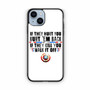 Captain America's Quote iPhone 14 Case