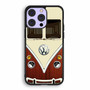 dark wood vw retro bus iPhone 14 | iPhone 14 Plus | iPhone 14 Pro | iPhone 14 Pro Max Case
