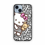 hello kitty leopard background iPhone 14 Case