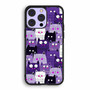 Purple Cat Collage iPhone 14 | iPhone 14 Plus | iPhone 14 Pro | iPhone 14 Pro Max Case