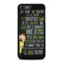 Rick And Morty Quotes iPhone SE 2022 Case