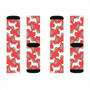 Red Cute Unicorn premium unisex adult socks