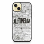 All Time Low Lyrics iPhone 15 Plus Case