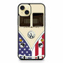 american vw retro bus iPhone 15 Plus Case