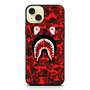 Bape camo red iPhone 15 Plus Case