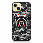 Bape Shark Black Camo iPhone 15 Plus Case