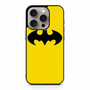 Batman Logo in Yellow iPhone 15 Pro Case