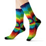 Spiral tie dye unisex adult socks