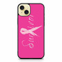 Breast Cancer survivor pink iPhone 15 Plus Case