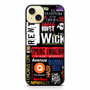 brodway musical collage iPhone 15 Plus Case