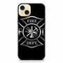 Firefighter silver crest iPhone 15 Plus Case