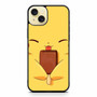 Pokemon Pikachu eating ice stick iPhone 15 Plus Case