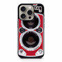 Red Rolleiflex Dual lens iPhone 15 Pro Case