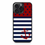 reverse american flag anchor iPhone 15 Pro Max Case