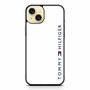 Tommy Hilfiger White iPhone 15 Plus Case