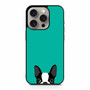 Watching Boston Terrier 1 iPhone 15 Pro Case