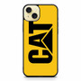 yellow caterpillar logo iPhone 15 Plus Case