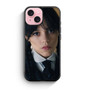 Wednesday Jenna Ortega Flat Face iPhone 15 Case