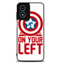 On your left captain america Motorola Moto G Play 2024 Case