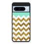 Blue Glitter Gold Chevron Google Pixel 8 Pro Case