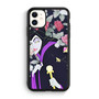 Maleficent evil face floral iPhone 11 Case