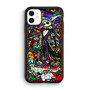Nightmare before christmas stained glass iPhone 11 Case