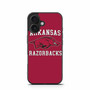 Arkansas Razorbacks iPhone 16 Case