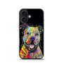 Dog Abstract Pitbull iPhone 16 Case