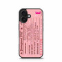 pink disneyland ticket iPhone 16 Case