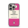 pride and prejudice penguin Book pink iPhone 16 Pro Case