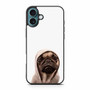Pug In Hoodie iPhone 16 Plus Case